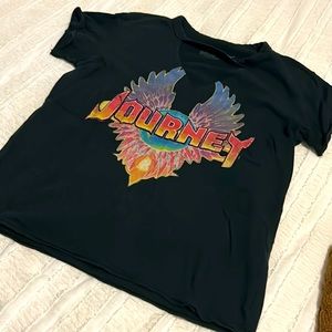 Journey distressed tee